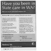 Have you been in State care in WA?